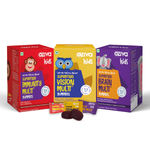 Buy OZiva Superfood for Superkids (Vision Multi Gummies + Immunity Multi Gummies + Brain Multi Gummies) - Purplle