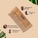Buy Purplle Natural Tress - Free Wooden Comb - Small | Organic Neem Wood - Purplle