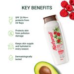 Buy Naturali Sun & Pollution Defence Body Lotion | With Red Raspberry & Avocado | All Season Protection | 100 ml - Purplle