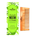 Buy Matra Professional Pure Neem Wood Comb for Easy Detangling | Wide Tooth Neem Comb for Hair Growth & Anti Dandruff | Shower & Shampoo Neem Wooden Comb for Women & Men | All Hair Types | Eco Friendly - Purplle