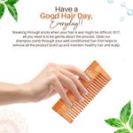 Buy Matra Professional Pure Neem Wood Comb for Easy Detangling | Wide Tooth Neem Comb for Hair Growth & Anti Dandruff | Shower & Shampoo Neem Wooden Comb for Women & Men | All Hair Types | Eco Friendly - Purplle