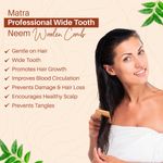 Buy Matra Professional Neem Wooden Comb for Healthy Hair | Wide Tooth Neem Wood Comb for Women & Men | All Hair Types - Purplle