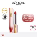 Buy L'Oreal Paris Chiffon Signature Liquid Lipstick, 129 Lead, 7ml - Purplle
