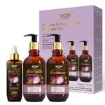 Buy WOW Restore & Rejuvenate Hair Care Kit (Shampoo + Hair Conditioner + Hair Oil)-650 ml - Purplle