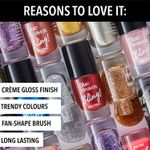 Buy Blue Heaven Bling Nail Paint - 717 Urban Grey, 8ml - Purplle