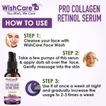 Buy WishCare Pro Collagen Retinol Serum - For Anti-Aging & Wrinkles- 2% Retinoid, Niacinamide, Bakuchiol & Rosehip Oil - Purplle