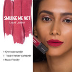 Buy Smudge Me Not Liquid Lipstick - 51 Fine Wine (Burgundy Red) - Purplle