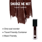 Buy SUGAR Cosmetics Smudge Me Not Liquid Lipsticks for Women | Transferproof & Waterproof | Lasts 12+ Hours | Matte Lipstick | 1.1ml - 21 Aubergine Queen - Purplle
