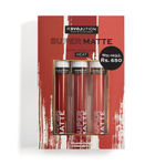 Buy Makeup Revolution Relove Supermatte Liquid Lip Set Heat 12 ml - Purplle