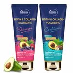 Buy StBotanica Biotin & Collagen Hair Shampoo + Biotin & Collagen Hair Conditioner Volumizing Kit - No SLS, Paraben (200 ml) Each - Purplle
