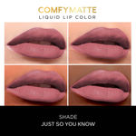 Buy Faces Canada Comfy Matte Lip Color | Comfortable 10 Hours Longstay | Matte Finish | With natural Oils | Just So You Know 10 3ml - Purplle
