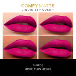 Buy FACES CANADA Comfy Matte Liquid Lipstick - Hope This Helps, 3ml | 10HR Longstay | Intense Matte Color | Almond Oil & Vitamin E | No Dryness | No Alcohol - Purplle