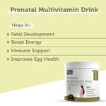 Buy SheNeed Prenatal Multivitamin Drink For Women With 22+ Essential Nutrients With Folic Acid, Calcium, Iron For Baby's Health, Energy, Digestion, Hormonal Balance, Skin & Hair Vegan a€“ 300 gm - Purplle