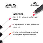 Buy Seven Seas Matte Me Liquid Lipstick Combo Pack Of 2 - Purplle
