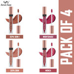 Buy Seven Seas Ultra Matte Liquid Lipstick Combo Pack OF 4 - Purplle