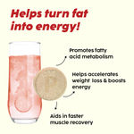 Buy PLIX Apple Cider Vinegar L-Carnitine Effervescent, Convert Fat Into Energy, 15 Effervescent Tablets, Pack of 2 (Apple) - Purplle