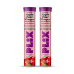 Buy PLIX Apple Cider Vinegar L-Carnitine Effervescent, Convert Fat Into Energy, 15 Effervescent Tablets, Pack of 2 (Apple) - Purplle