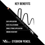 Buy NY Bae Brow-klyn Bridge Eye Brow Pencil - Black (1.4 g) | Enriched with Castor Oil & Vitamin E | Smudge Resistant | Easy To Use | Cruelty Free - Purplle