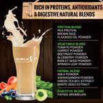 Buy MuscleXP Plant Protein - Natural Protein Powder with Pea Protein, Herbal and Vegetable Blend, 400g (Sugar Free) + Shaker - Purplle