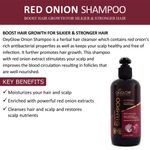 Buy OxyGlow Herbals Red Onion Shampoo,300ml,Anti Hairfall,Soft&Silky Hair - Purplle