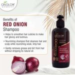 Buy OxyGlow Herbals Red Onion Shampoo,300ml,Anti Hairfall,Soft&Silky Hair - Purplle