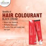 Buy OxyGlow Herbals Hair Colourant Cream-Black,90 gm,Natural Color,Soft Hair - Purplle