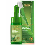 Buy WOW Skin Science Aloe Vera Foaming Face Wash with Built-In Face Brush - (150 ml) - Purplle