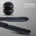 Buy Ikonic Hair Straigtner - Glam | Black | Ceramic Tourmaline | Corded Electric | Hair Type - All | Heating Temperature - Up To 230 Degrees Celsius - Purplle