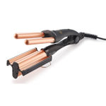 Buy IKONIC 3 in 1 DEEP WAVER | Black & Rose Gold | Ceramic Tourmaline | Corded Electric | Hair Type - All | Heating Temperature - Up To 230 Degrees Celsius - Purplle