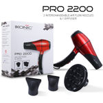 Buy IKONIC PROFESSIONAL Hair Dryer Pro 2200 Red & Black - 1 Pc - Purplle