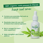 Buy Simple Booster Serum - 10% Hemp Seed Oil + B3 For Strong Skin Barrier, 30 ml - Purplle