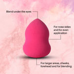 Buy Matra Professional Makeup Blender Beauty Sponge – Foundation Sponge for flawless Make-up - Latex-free Powder Puff (Random Color & Shape) | Pack of 2 - Purplle