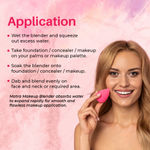 Buy Matra Professional Premium Quality Makeup Beauty Blender Combo Pack | Mushroom Head Sponge & Makeup Puff for flawless Make-up - Latex-free Powder Puff (Random Color & Shape) - Purplle