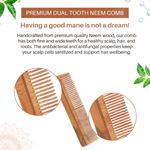 Buy Matra Professional Pure Neem Wood Combs Combo | Neem Comb for Hair Growth, Hairfall, Frizz Control, Anti Dandruff & Hair Styling Comb | Neem Wooden Comb for Women & Men | All Hair Types | Anti-Bacterial & Eco Friendly - Purplle