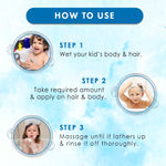 Buy WOW Skin Science Kids 3 in 1 Tip to Toe Wash - Peach - (300 ml) - Purplle