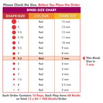 Buy Pearl Eyeflax Kumkum Bindi Red Round Box with 15 Flaps (Size 4.5 Diameter 7mm) - Purplle