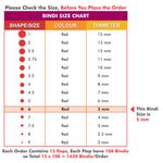 Buy Pearl Eyeflax Kumkum Bindi Red Round Box with 15 Flaps (Size 6 Diameter 5mm) - Purplle