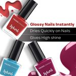 Buy Faces Canada Splash Nail Enamel | Fast Dry | High Shine | Long Lasting | No Chip Formula | No Harmful Chemicals | Shade - Walnut 8ml - Purplle