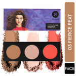 Buy SUGAR Cosmetics - Contour De Force - Face Palette with Lightweight Blush, Highlighter And Bronzer - 03 Fierce Feat - Long Lasting Contour Blush Palette - 10 ml - Purplle
