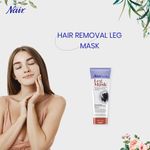 Buy Nair Leg Mask Brighten & Smooth Charcoal Cream ,White (180 ml) - Purplle