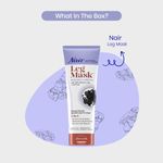 Buy Nair Leg Mask Brighten & Smooth Charcoal Cream ,White (180 ml) - Purplle