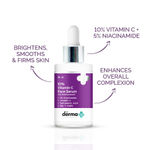 Buy The Derma Co. 10% Vitamin C Face Serum with 5% Niacinamide & Hyaluronic Acid For Skin Radiance - 30ml - Purplle