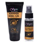 Buy Vigini Sexual Lube Lubricants Long Time Effective Lubricating Lubrication Water Based Titan Massage Gel & CFC Free Long Lasting Wellness Deodorant Delay Spray Increase Time Men Non Staining Washable - Purplle