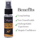 Buy Vigini Sexual Lube Lubricants Long Time Effective Lubricating Lubrication Water Based Titan Massage Gel & CFC Free Long Lasting Wellness Deodorant Delay Spray Increase Time Men Non Staining Washable - Purplle