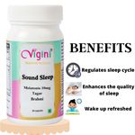 Buy Vigini Natural Non Habit Forming Melatonin 10mg Tagar Chamomile Vitamin B6 Promote Peaceful Deep Sleeping Reduce Stress, Healthy Sleep Aid Relaxation Cycle 30 Caps - Purplle