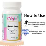 Buy Vigini Natural Non Habit Forming Melatonin 10mg Tagar Chamomile Vitamin B6 Promote Peaceful Deep Sleeping Reduce Stress, Healthy Sleep Aid Relaxation Cycle 30 Caps - Purplle