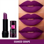Buy Elle 18 Color Pop Matte Lip Color, W16, Soaked Grape, 4.3 g - Purplle