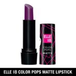 Buy Elle 18 Color Pop Matte Lip Color, W16, Soaked Grape, 4.3 g - Purplle