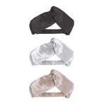 Buy GUBB Satin Headbands Pack of 3 -&nbsp;Classic Black, Rose Gold & Golden Beige - Purplle