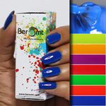 Buy Beromt Neon Nail Polish Blue Lagoon (10ml) - Purplle